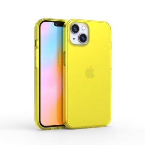 Neon Yellow iPhone Case BRIGHT iPhone 14 Case, iPhone 13 Case, iPhone 12 Case, 11 Case All Sizes / Protective Neon Yellow iPhone Case image 8