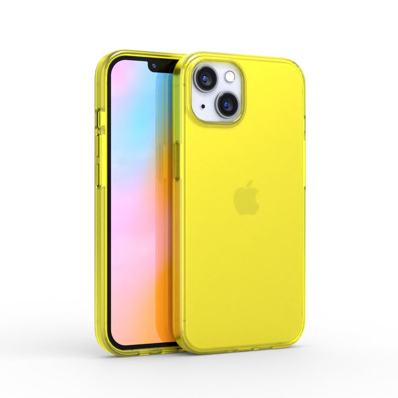 Neon Yellow iPhone Case BRIGHT iPhone 14 Case, iPhone 13 Case, iPhone 12 Case, 11 Case All Sizes / Protective Neon Yellow iPhone Case image 8