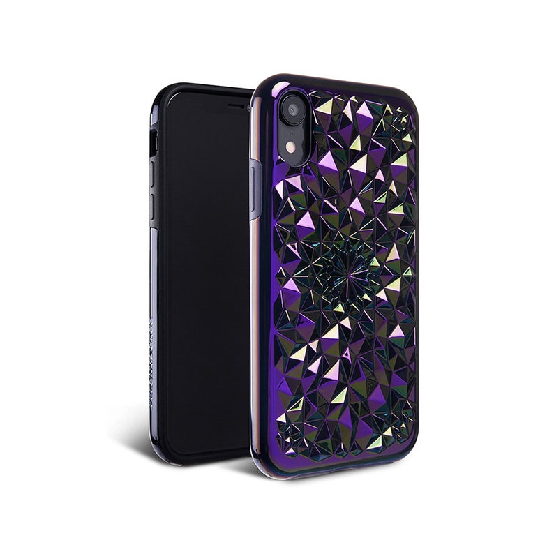 Iphone XR Case // Cosmic Holographic Purple Iphone XR Etsy
