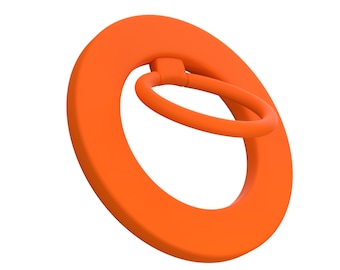 Neon Orange MagSafe iPhone Ring Grip and Stand for iPhone 15, iPhone 14, iPhone 13, and iPhone 12 - MagSafe Phone Grip that stops drops!