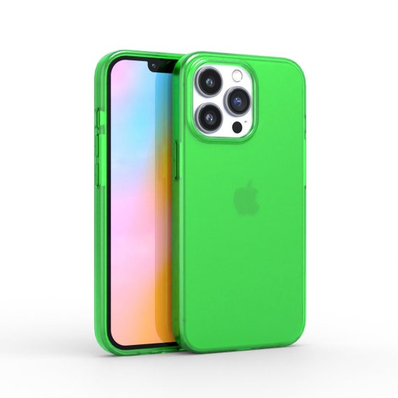 ネオングリーンのiPhoneケース 明るい！iPhone 14、14 Plus、14 Pro