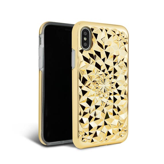Gold Kaleidoscope Case For Iphone X Xs Gold Geometric Etsy Gold Kaleidoscope Case For Iphone X Xs Gold Geometric Etsy