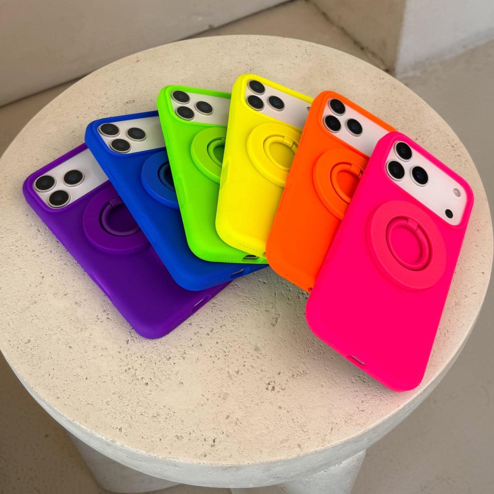 Protective Neon Silicone iPhone 17 Case BRIGHT! for iPhone 17
