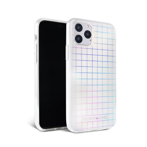 Holograficzne etui na iPhone'a z siatką - Ochronne etui holograficzne do iPhone'a 12 mini, 12, 12 Pro, 12 Pro Max Etui - Holograficzne etui ochronne