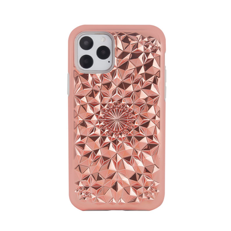 Rose Gold Kaleidoscope iPhone Case for iPhone 11, iPhone 11 Pro, iPhone 11 Pro Max Case 360º 6 Foot Drop Protection iPhone Case image 2