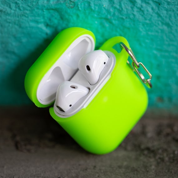Brillante Neon Green AirPods Pro AirPods 2/1 Caso / | Etsy México