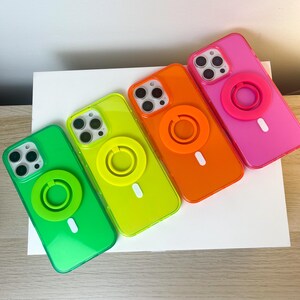 Neon Pink Green Orange Yellow Purple Blue Protective iPhone cases for iPhone 16, iPhone 16 Plus, iPhone 16 Pro, iPhone 16 Pro Max, iPhone 15, iPhone 15 Plus, iPhone 15 Pro, iPhone 15 Pro Max iPhone 14 Pro Max iPhone 13 Pro Max, iPhone 12 Pro Max