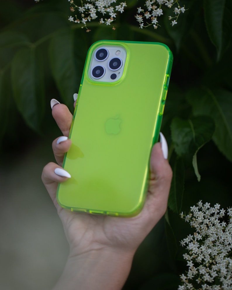 Neon Yellow Iphone Case BRIGHT Iphone 13 Case Iphone 12 Etsy