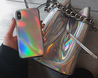 Holographic iPhone Case - Aura Holographic iPhone 13, 13 Pro Max, 13 Mini, 12 Pro Max 11 Case 11 Pro 11 Pro Max Case // 6ft Drop Protection