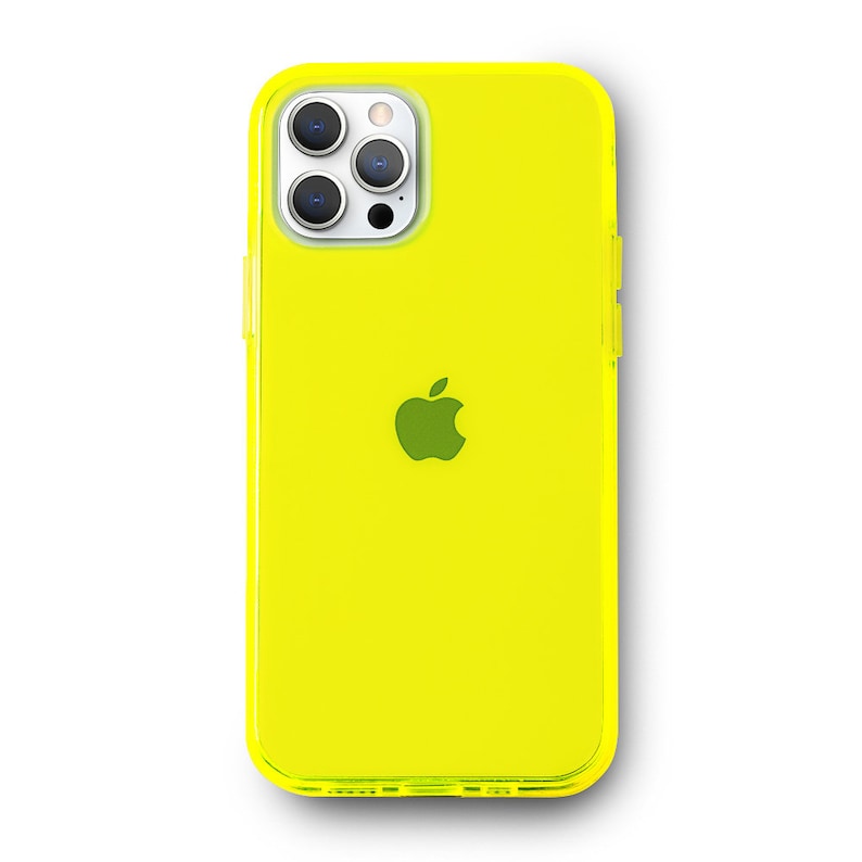 Neon Yellow iPhone Case BRIGHT iPhone 14 Case, iPhone 13 Case, iPhone 12 Case, 11 Case All Sizes / Protective Neon Yellow iPhone Case image 7