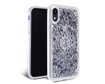 iPhone XR Case // Clear iPhone XR Kaleidoscope Case - 360º Drop Protection - Protective iPhone XR Case by Felony Case