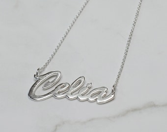 Sterling Silver Handcrafted Name or Word Necklace