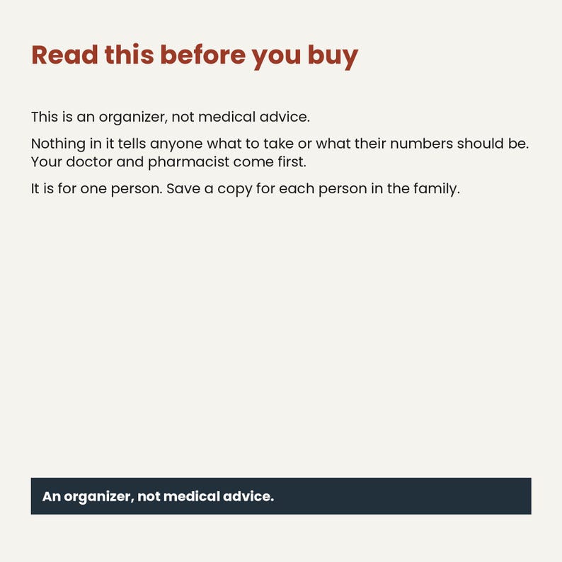 Medical Binder Fillable PDF | Medication Log | Doctor Visit and Blood Pressure Tracker image 9
