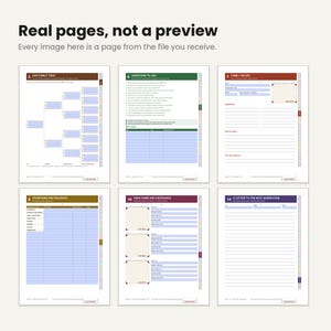 Family History Binder Fillable PDF | Genealogy Organizer | Ancestor Profiles, Family Recipes and Photos image 8