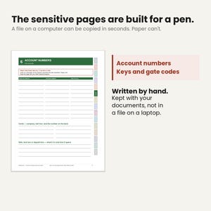 Family Emergency Binder Fillable PDF, End of Life Planner for Important Documents and Last Wishes image 5