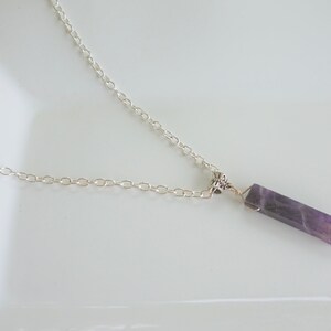 Purple Amethyst Chain Necklace, Women's Necklace, Purple Necklace, Gift for her, Mother's gift