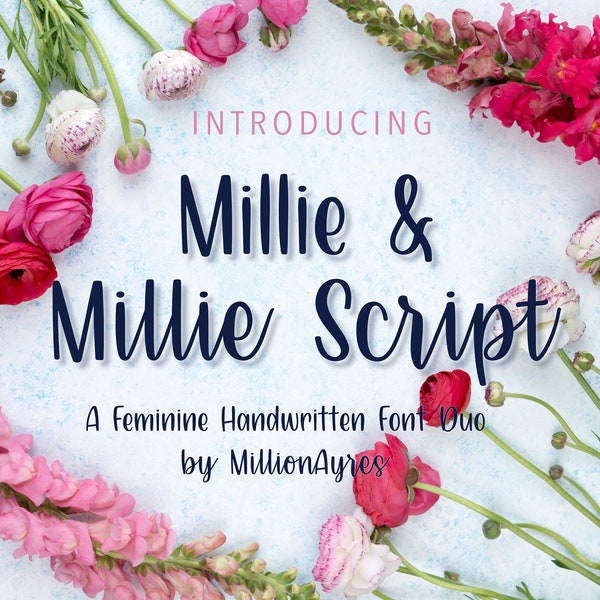 Millie and Millie Script Font Duo - Personal Use