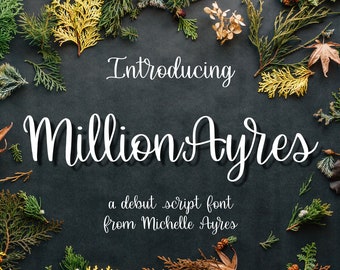 MillionAyres Script Font - Personal Use