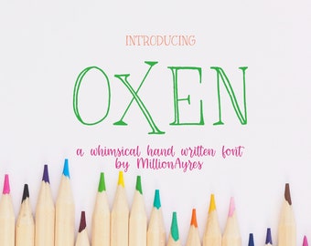 Oxen- A MillionAyres Font - Personal Use