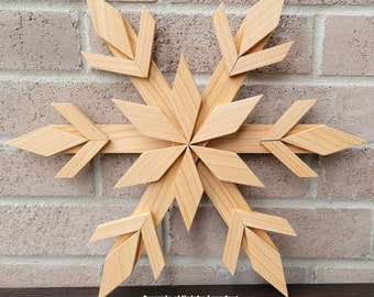 Cedar Snowflake DIY Kit - 14 inch