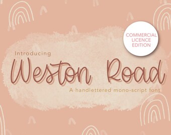 Weston Road - A MillionAyres Script Font - Commercial Use