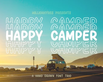 Happy Camper - A MillionAyres Font - Personal Use