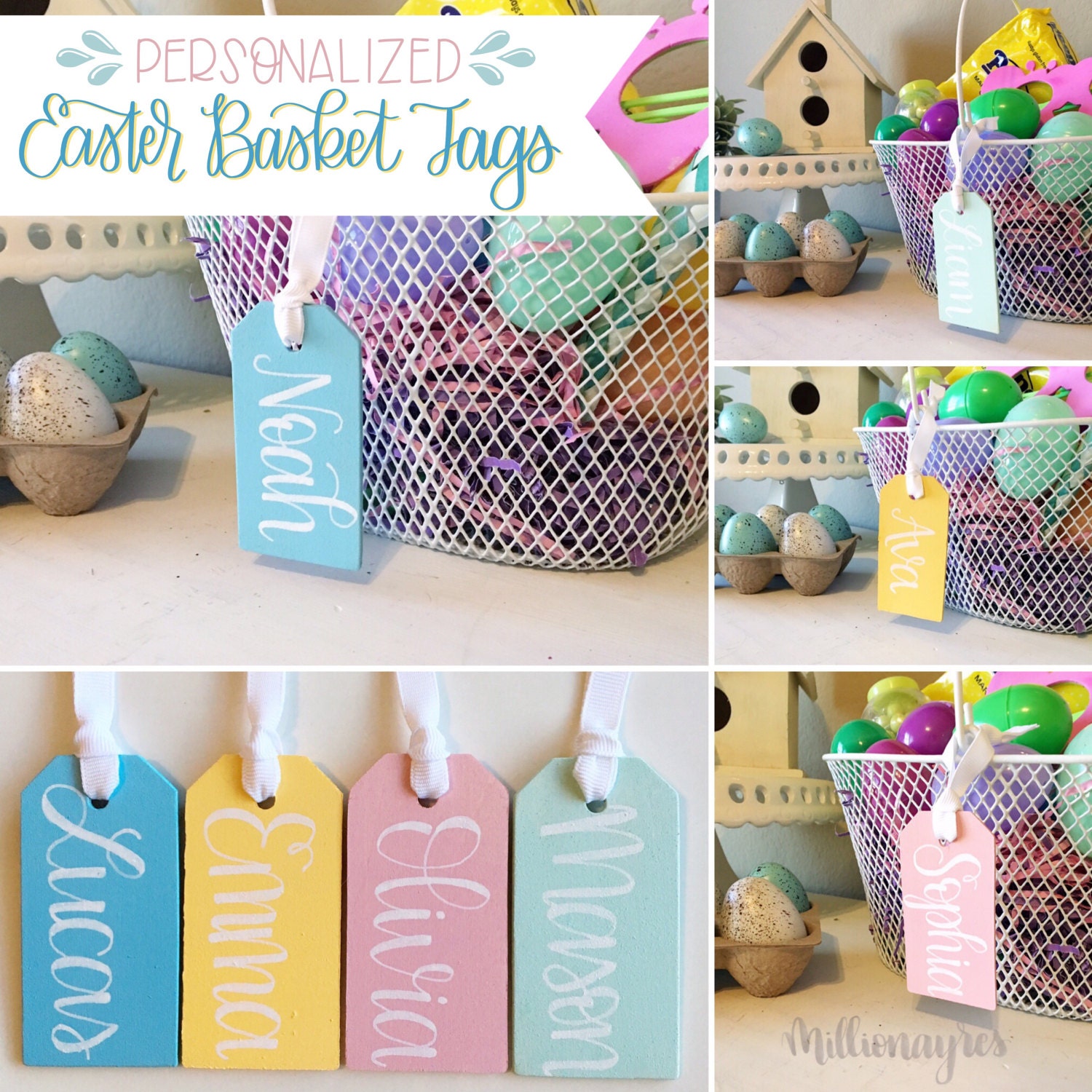 Personalized Easter Basket Name Tags