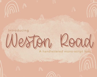 Weston Road - A MillionAyres Script Font - Personal Use