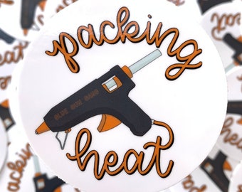 Packing Heat Sticker | Maker Mafia | Vinyl Stickers | Laptop Stickers | Waterbottle Stickers | Die Cut Stickers