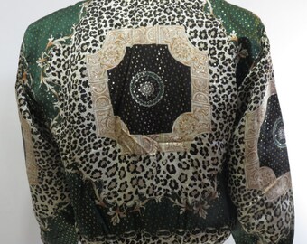 Baroque print beach jacket online