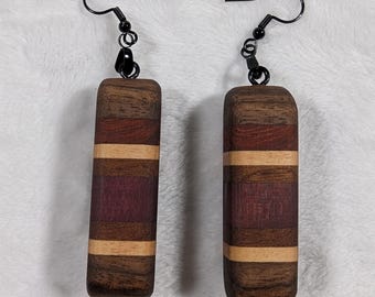 Elementi - Orecchini in legno realizzati artigianalmente