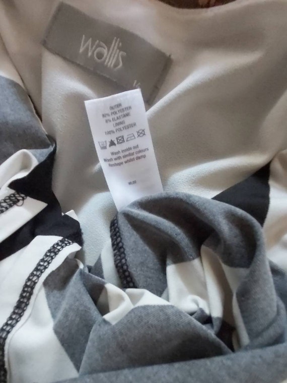 Wallis Brand Black and White Maxi Dress, sleeveless, … - Gem