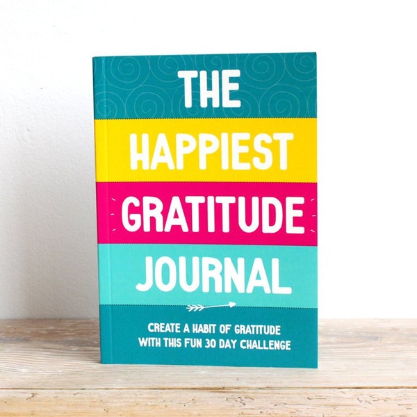 Gratitude Journal, Daily Gratitude, Happy Journal, Positive Inspiration, 30 Day Challenge, Happiness planner, Self Care, Fun journal, Write