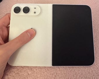 iPhone Duo Folding Dummy Phone, 3D Printed Foldable Model with Magnetic close, Display Prop for Case Makers