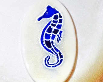 Seahorse Tile, Beach Decor, Ocean life Wall Art, Seahorse Wall Art, Beach Theme Tile, Nautical Decor, Nautical Wall Decor, Beach House Decor