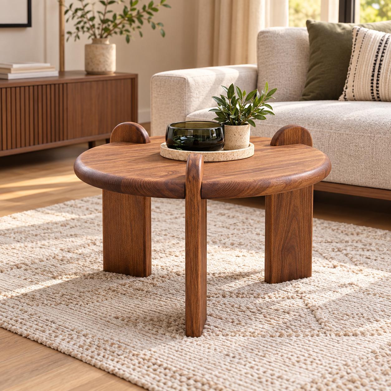 Beistelltisch holz rund