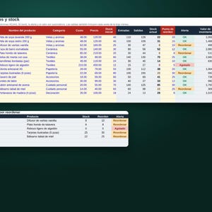 Bestands- und Kostenverfolgungs-Tabelle, Vorlage für Excel und Google Sheets, Lagerverwaltung, Buchhaltung für Kleinunternehmen, Digitaler Download Bild 3