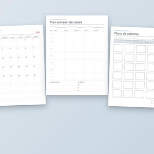 Teacher Planner 2026-2027 Printable, Lesson Plan, Gradebook, Class Roster, Seating Chart, Substitute Info, Monthly Calendars, Letter and A4 image 6