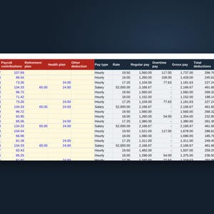 Pay Stub Template for Small Employers, Google Sheets Payroll Record with Overtime, Year to Date Totals and Printable Stub, Digital Download image 4