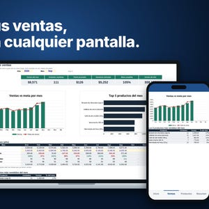 Verkooptracker-spreadsheet, sjabloon voor Excel en Google Sheets, dagelijks verkooplogboek, dashboard voor kleine bedrijven, digitale download afbeelding 5