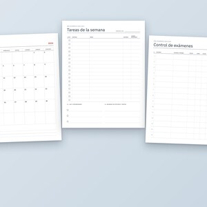 Academische kalender 2026-2027 (printbaar), maandkalender augustus tot en met juli, semesterplanner, opdrachtenplanner, examenplanner, brief- en A4-formaat afbeelding 6