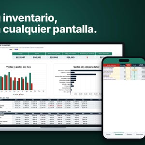 Bestands- und Kostenverfolgungs-Tabelle, Vorlage für Excel und Google Sheets, Lagerverwaltung, Buchhaltung für Kleinunternehmen, Digitaler Download Bild 5