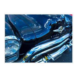 Auto-Fotografie | 50er Jahre schwarz Oldsmobile Foto | 5 x 7 verfilzt metallic drucken
