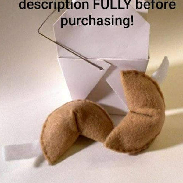 Hand-made Fortune Cookie Catnip Filled Cat Toy