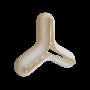 Lumen S/Wood 3D Printed Table Lamp – Sculptural Scandinavian Designer Light – Modern Ambient Lighting