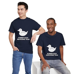 Rubber Duck Debugging Team T-Shirt, Funny Programmer Shirt, Coding Gift, Software Developer Tee, Debugging Humor Shirt
