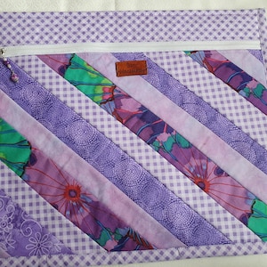 Large Quilted Project Bag for Cross Stitch, Crochet or Handwork