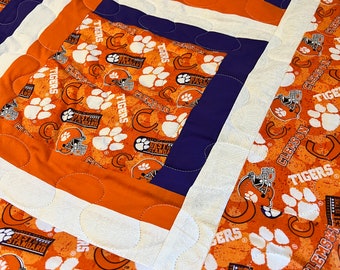 Clemson University Quilt Queen Size