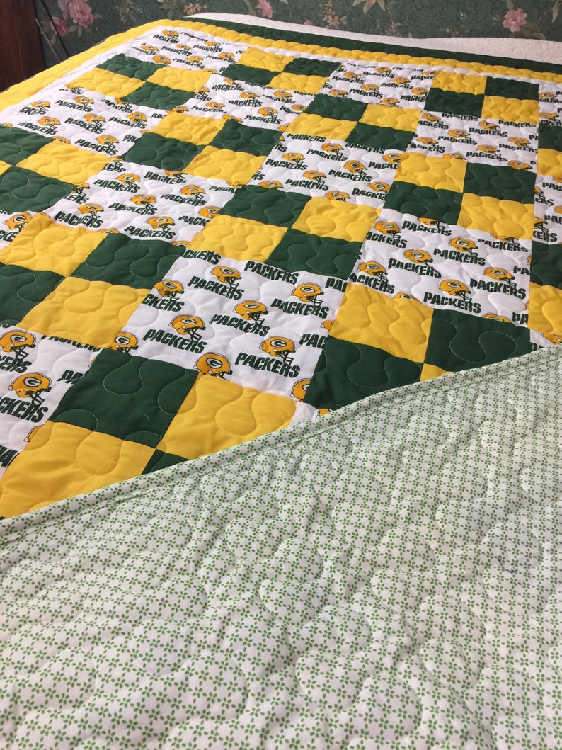 Green Bay Packers Quilt Etsy