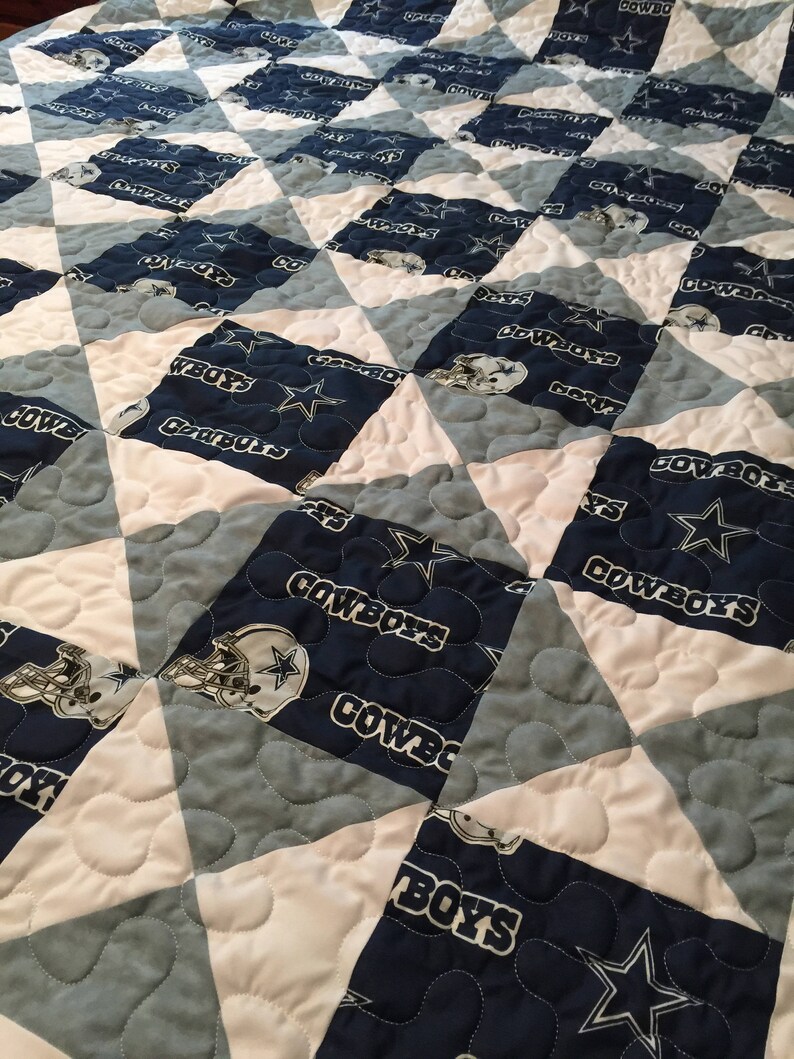 Dallas Cowboys Quilt Etsy
